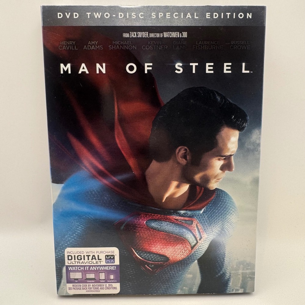 Man of Steel DVD Two-Disc Special Edition Henry Cavill Superman New Sealed